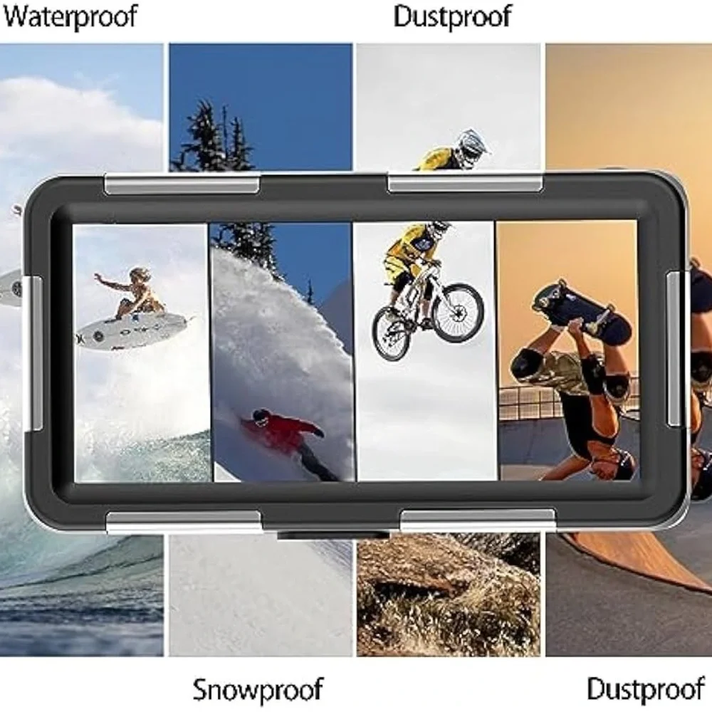 Shellbox capturing wonderful moments Waterproof gray and blue iPhone Case